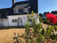 Large Noé-Breton house with large garden and fireplace Hotels in Treffiagat