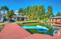 !Waterfront Cabana With Fireplace And Hot Tub!