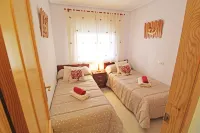 Bungalow with terrace, pool and sea views