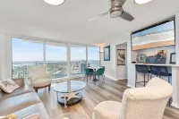 Oceanfront with Private Beach Access Pool,Spa-26FLR Panoramic River&Ocean Views!