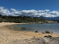 T2 with garden and parking at Île Rousse, 10 minutes' walk from the beach