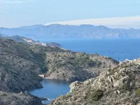 A charming family home with private pool in Cadaques with sea views.