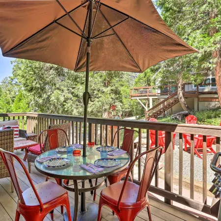 Steps to Lake: Cabin w/ Deck in Lake Arrowhead
