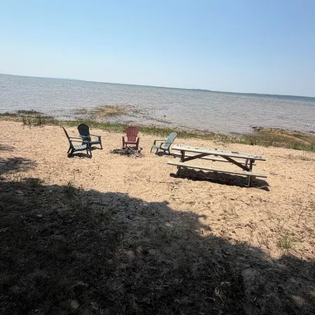 Rustic Lake Michigan Cottage Fire Pit & Beach