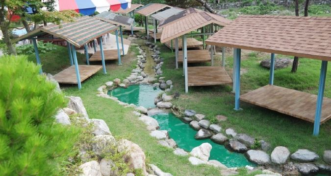 펜션 바비큐 파티장