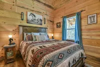 Newly built cabin on horse farm.