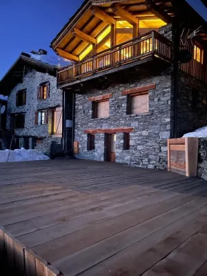 luxurious chalet located in the old village of La Rosière 1850 station Hotels in Montvalezan