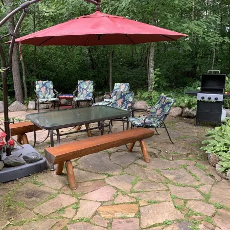 Cozy Cabin Gas Fireplace Heated Floors One Bedroom Studio