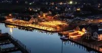 Oceanview Riverfront retreat w/ hot tub and private dock! - 10 min from DE Turf - 4-Star