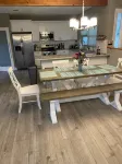Beach house with HEATED pool one block from the beach!