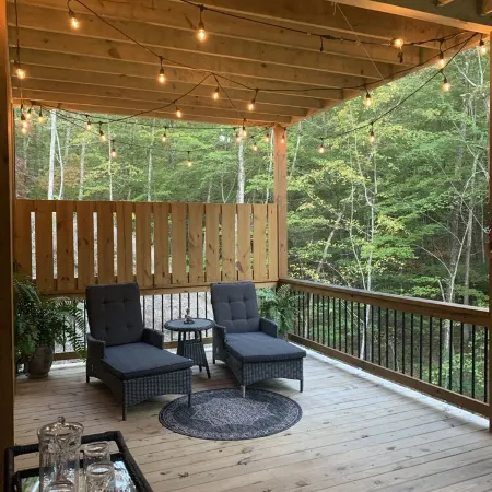 BUDDHA BLUE RIDGE TREES is a BRAND NEW custom 4/4 Close to town Find your ZEN...