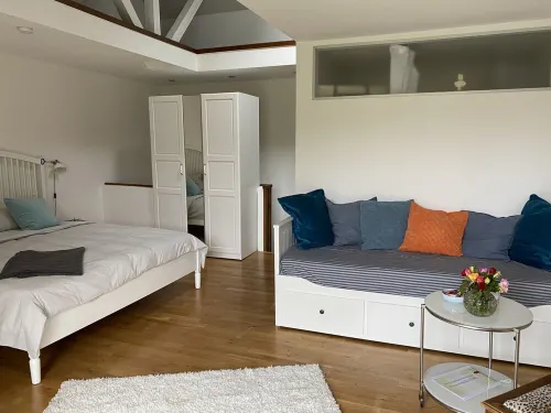 Vacation near the beach on a converted courtyard