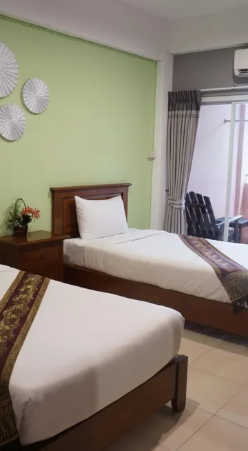 ห้องอีโคโนมีเตียงแฝดชั้นบนสุด