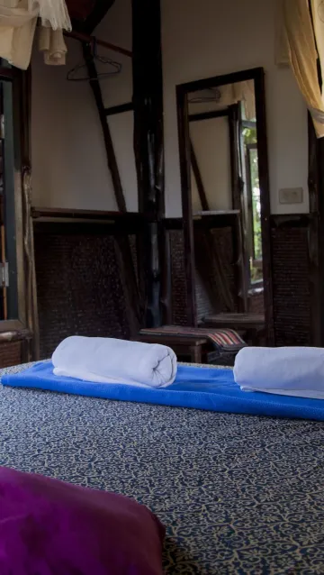 บังกะโลพร้อมพัดลม(เตียงควีนไซส์)