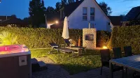 Seevilla Monaco at the Fleesensee with fireplace, sauna 38 degrees outdoor whirlpool in the garden