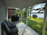 Big Pine Lakefront Retreat with Private Beach, Dock, Fire Pit & Sunset Views - Wifi