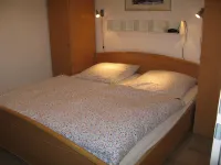 Apartment directly on the beach in Norddeich Parking lot at the house