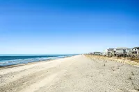 Oak Island Home w/ Pool: Walk to Long Beach! - Beach