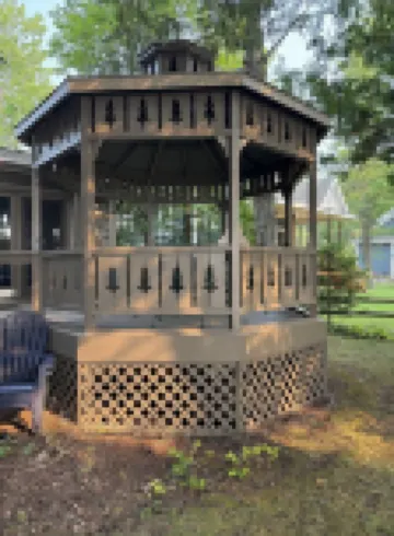 Private Cottage on Manistee Lake with beautiful lake views and sunsets.