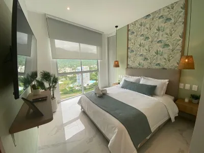Stylish 2BR Apt in Pozos Colorados, 80m to Beach, Sleeps 6, Near Attractions Các khách sạn ở 
