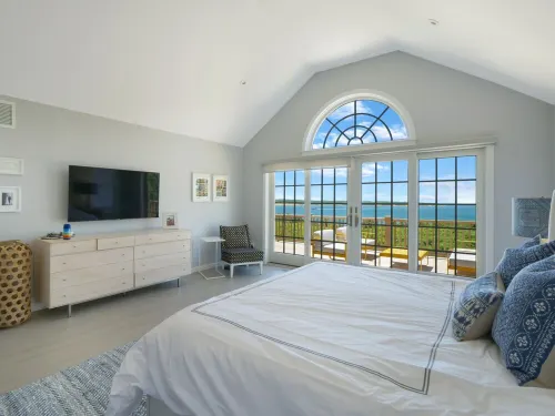 Waterfront Villa with Private Beach in Montauk