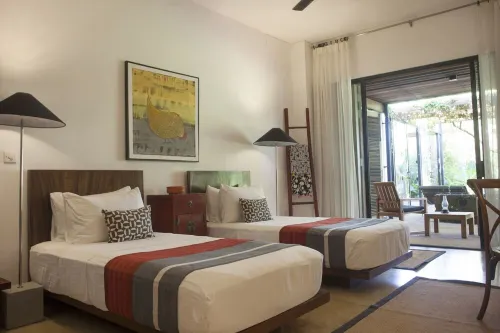 Beachfront villa with pool and full staff