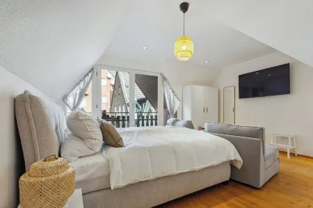 Cozy half-timbered apartment in the center of Lüdinghausen with balcony