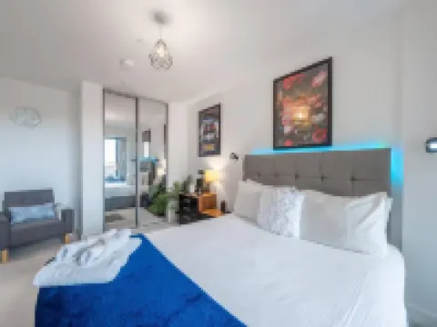 モダン 1ベッド アパートメント イン ハロウ ニア ヒースロー エアポート & ウェンブリー ハーロウのホテル