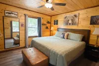 Charming Bear: Secluded Mountain Cabin w/ Firepit, Views, 2 Living Areas & Pets!