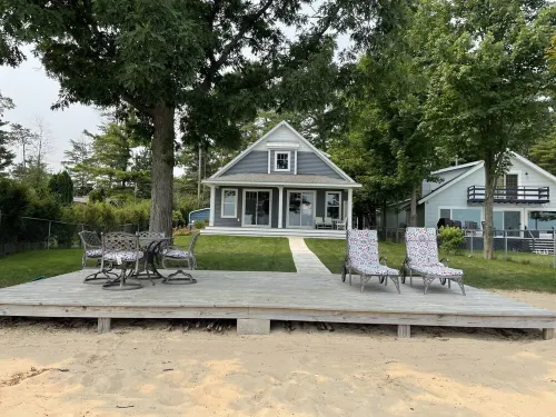 Beautiful waterfront home with private beach. - Beach