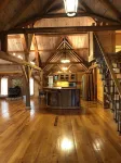 "Rustic Retreat" Timber Frame near Sam Houston Jones State Park & Casinos