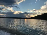 Honeycomb Waterfront Lakehouse with deep water dock