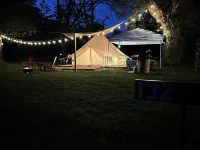 Luxurious Bell Tent on Ischua Creek at Campground Adventures