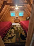 Spacious cabin on beautiful Long Lake w/waterfront view, private dock, fire pit.