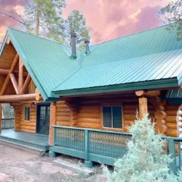 New Build Modern Log Cabin in the Heart of Pine on 2 acres of secluded Forest