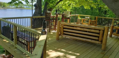 Pet and Family Friendly, Private Lake, with Private Sandy Beach.  Five Bedroom.