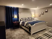 Cabin in Oscoda with hot tub and game room