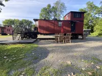 All aboard! Riverfront FJ&G Caboose Hotels in Minden