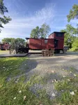 All aboard! Riverfront FJ&G Caboose