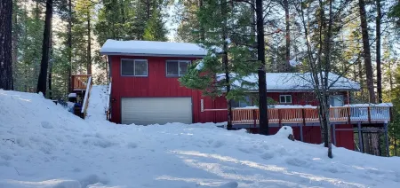 Little Red Cabin in Arnold California