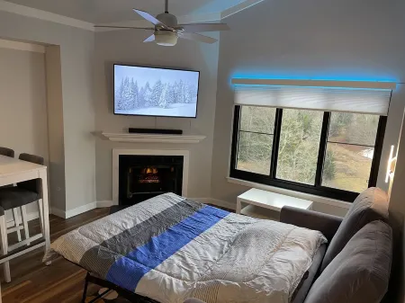 Modern Condo Ski In/Ski Out with Night Skiing - 2 Beds/Full Bath, Full Kitchen