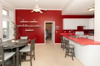 Spacious Living Area and Modern Kitchen - Stylish Urban Escape Hotels in Sandusky