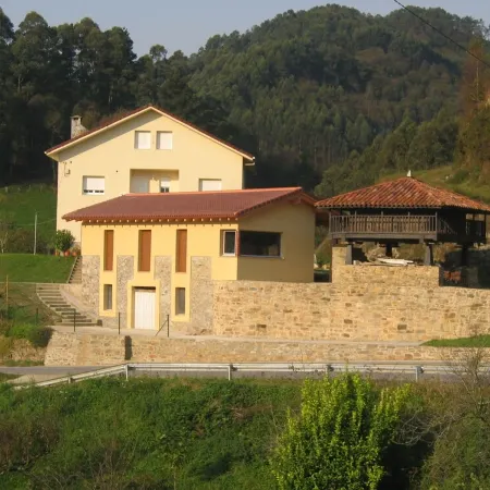Beautiful views of the green nature from the inside Asturiana