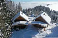 Living above the clouds in a log cabin