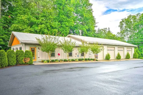 Pisgah Forest Farm Home Outdoor Pool and Games
