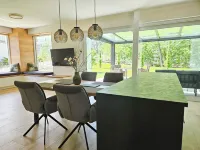 Lychensee villa with lake view, conservatory, fireplace and sauna