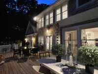East Hampton Designer Home close to village with heated pool.