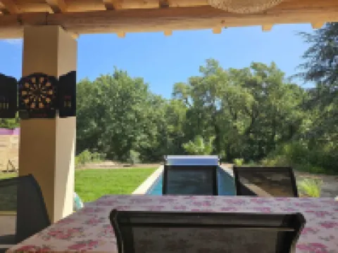 3-bedroom riverside villa with pool and view of mont ventoux 烏韋茲河畔莫朗酒店