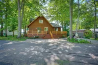 Sauna + Fireplaces! Lakefront Cadillac Retreat - 3-Star