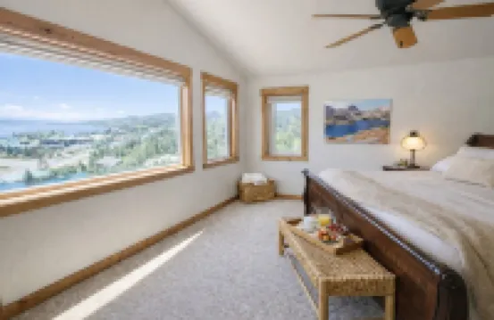 Stunning Lake & Mountain Views + Walk to Town + XL Hot Tub!